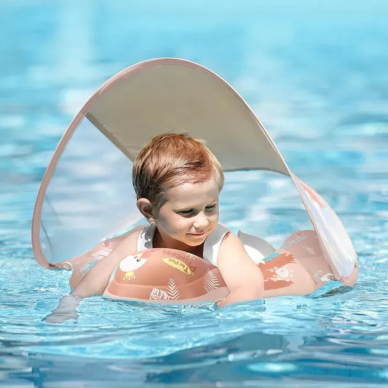 Solaboo Baby Schwimmring | Mit UV-Dach & Stütze | Aufblasbar & Sicher | Ab 6 Monaten
