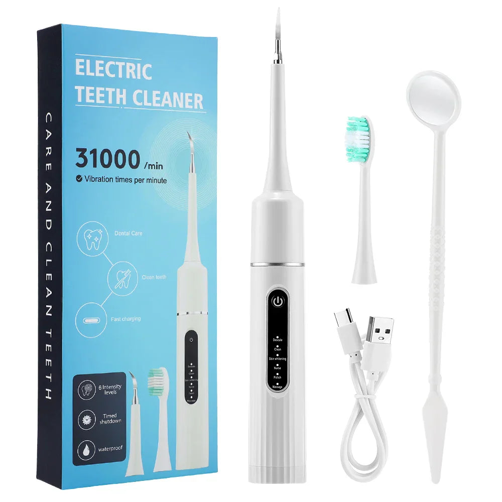 Zensmile UltraClean | 6-Stufen Schall-Zahnreiniger & Aufheller | Wasserfest & USB-C | Für Strahlend Weiße Zähne