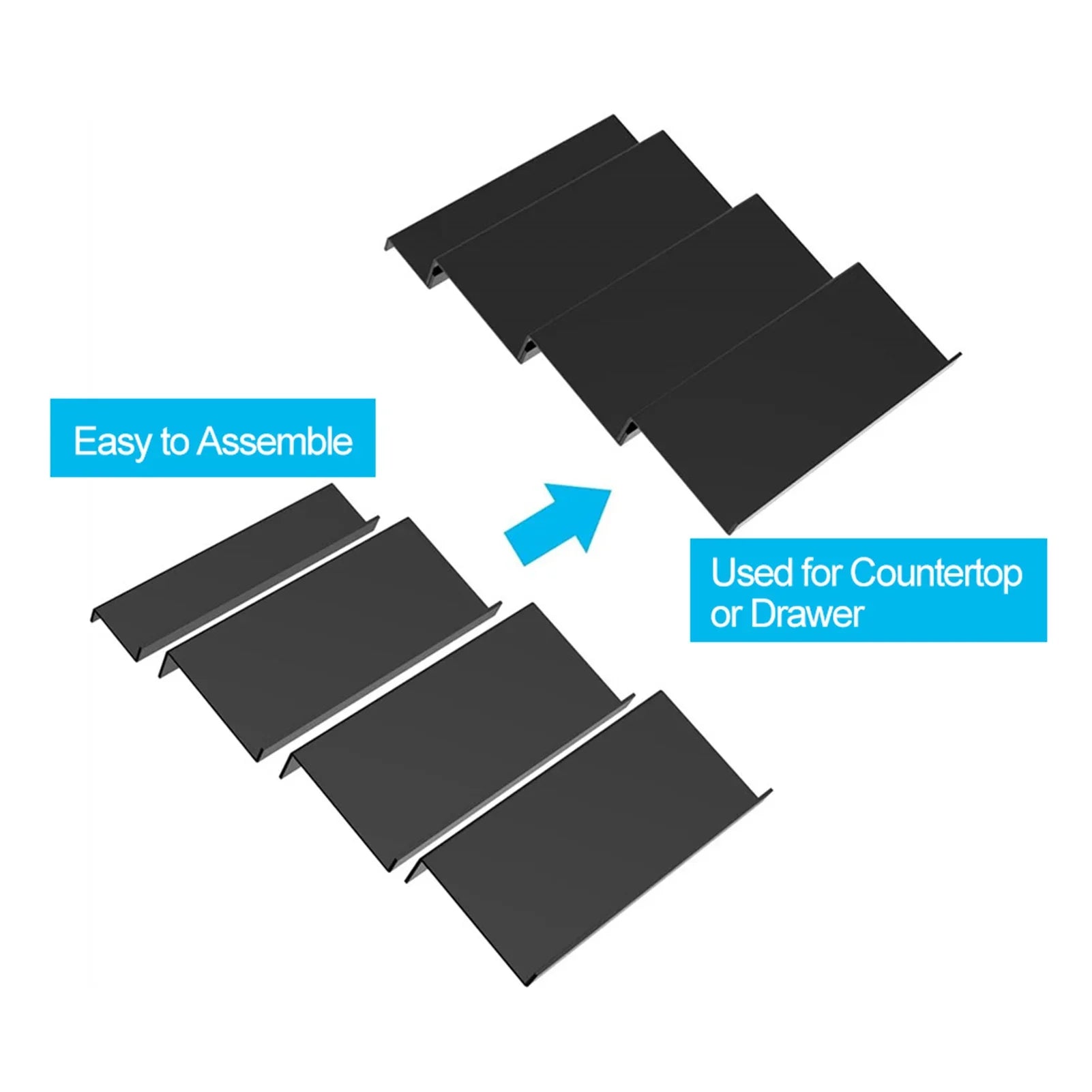 AcryLite Einsatz | Übersicht für Gewürzschubladen | Transparent & Passgenau | Ohne Bohren