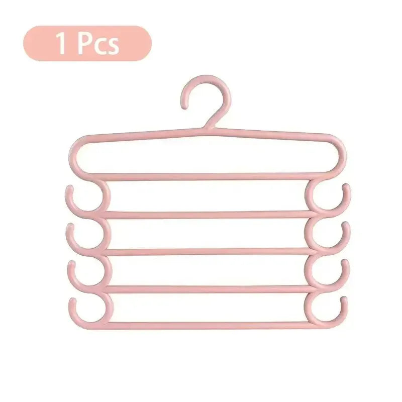 Hangmodo KleiderBuddy | 5-in-1 Hosenbügel | Platzsparend & Stabil | Für Schrank & Reise