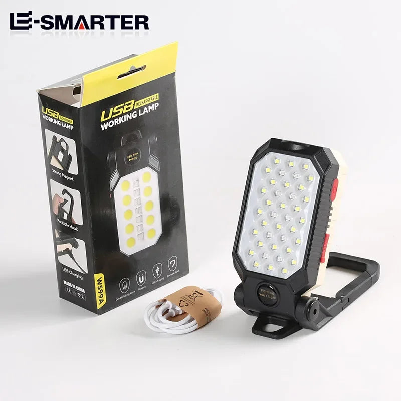 LumiFlex | COB LED Arbeitsleuchte | Akku & Magnetfuß | Kompakt & Vielseitig
