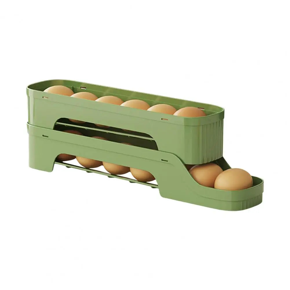 EggMate | Selbstrollende Eierbox | Platzsparend & Praktisch | Flexibles Design