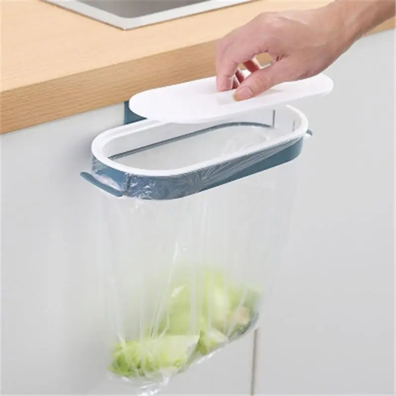 TidyDrop Hanger | Müllbeutelhalter Zum Einhängen | Mit Deckel | Für Küche & Camping