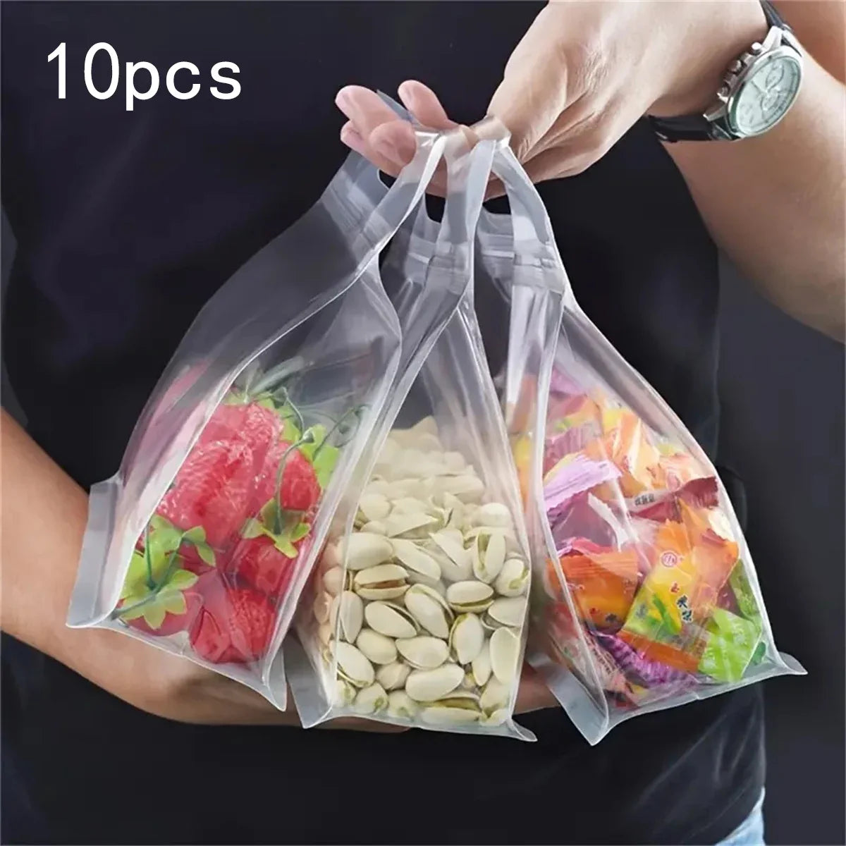 EcoBag Wiederverwendbare Aufbewahrungsbeutel | Umweltfreundlich & Auslaufsicher | Für Vorräte & Snacks