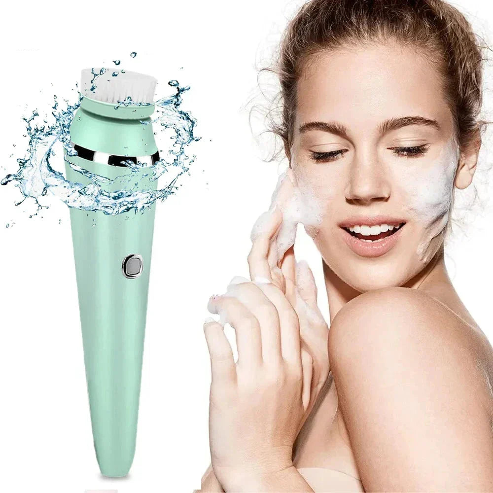 VivaPulse 4-in-1 Sonic Gesichtsbürste | Tiefenreinigung & Massage | IPX6 Wasserdicht | USB Wiederaufladbar | Für Alle Hauttypen