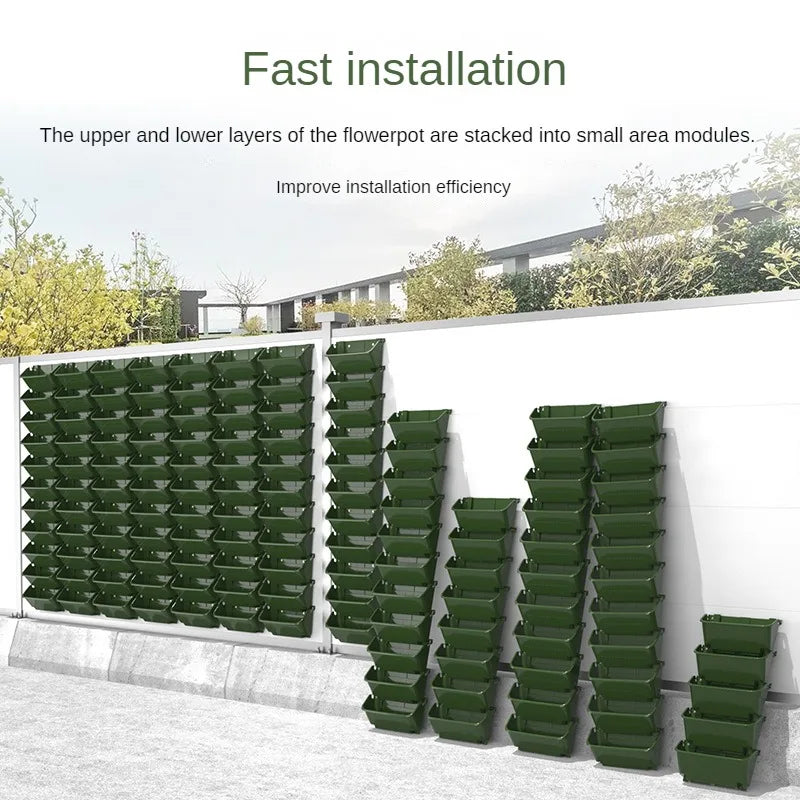 UrbanGrow | Vertikaler Pflanzkasten | Platzsparend & Modular | Für Balkon & Garten