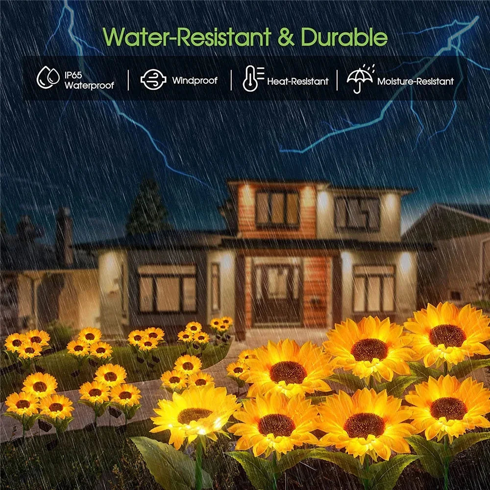 GardenGlow - Sonnenblumen-Solarleuchten für den Außenbereich [Letzter Tag Rabatt]