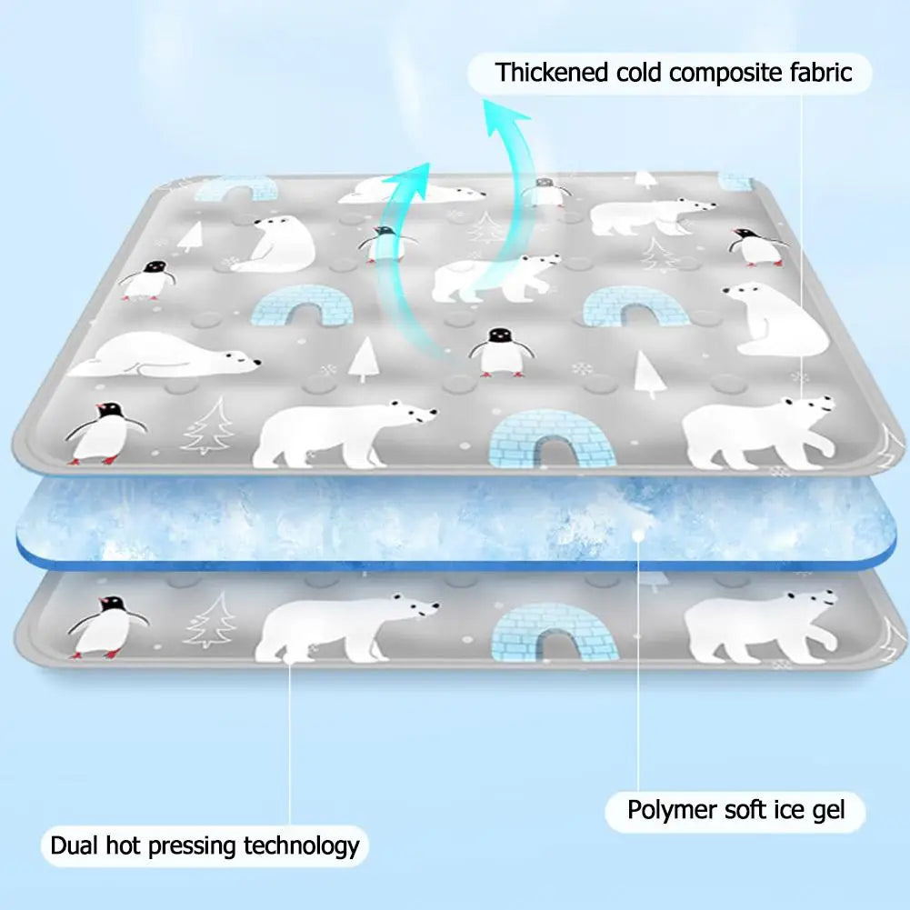 Pawrelax | Kühlmatte für Haustiere | Gel-Technologie, robust & tragbar | Hunde & Katzen Sommererfrischung