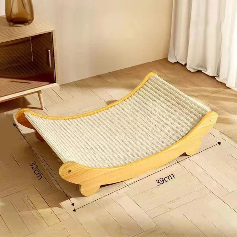Pawlo LoungeBoard | Kratzspaß & Kuschelkomfort | Erhöht & Rutschfest | Natur-Sisal