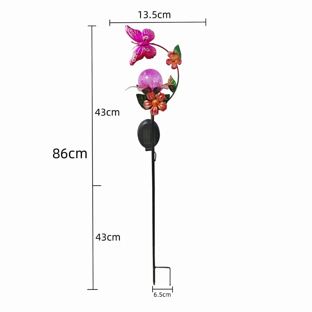 SunBloom Light | Solar-Gartenleuchte | Glasdesign mit LED-Beleuchtung | Umweltfreundlich & Einfach zu Installieren