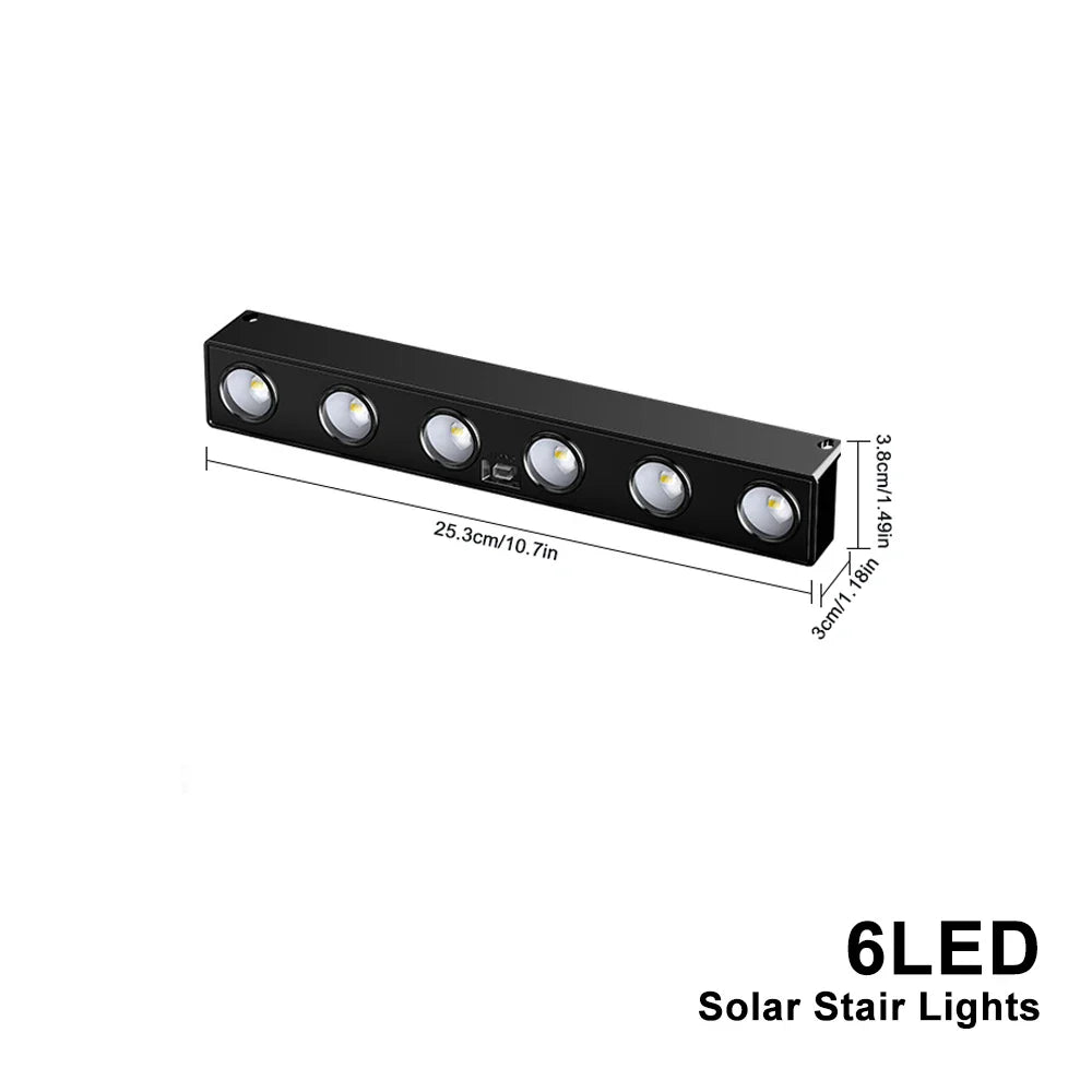 Solvara Solar Wandleuchten | Aluminium Gehäuse | Bewegungsmelder | Warmweißes Licht | IP54 Wetterfest