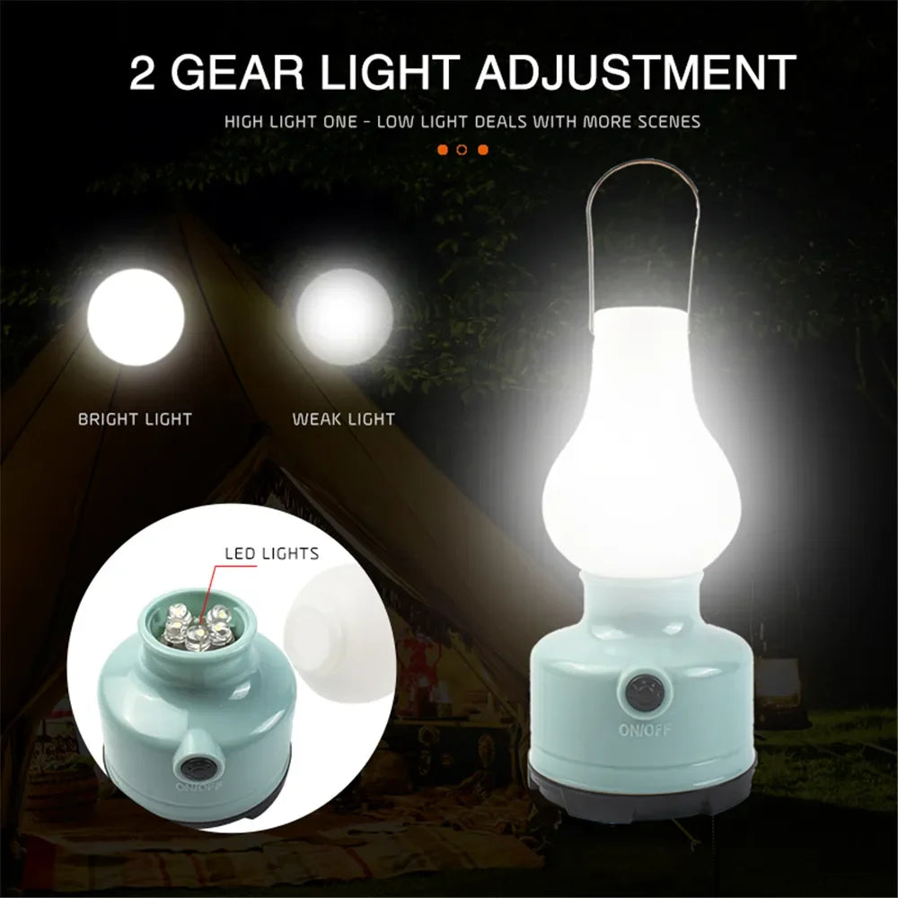 GlowCamp | Tragbare Outdoor Lampe | Zwei Lichtmodi | Wasserdicht & Kompakt