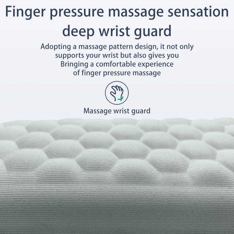 ErgoLuxe GelPad | Komfort Mauspad | Handballenauflage & Massage | Silikon & Memory-Schaum