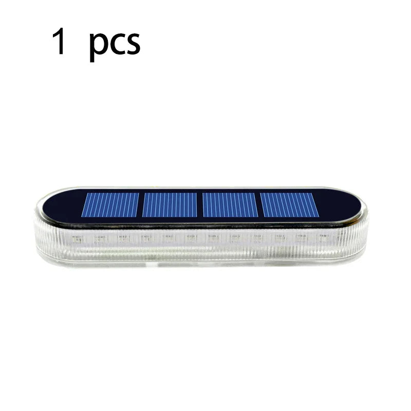 Stellora Solarlicht | 360° LED Stufenbeleuchtung | IP68 | Warm-/Kaltweiß/Blau | 10h Laufzeit