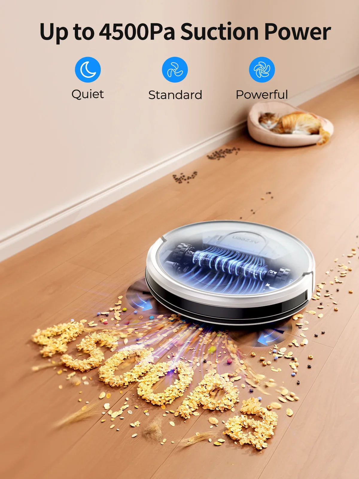 SmartClean P10 | 2-in-1 Saug- und Wischroboter | Gyroskop Navigation | App Steuerung