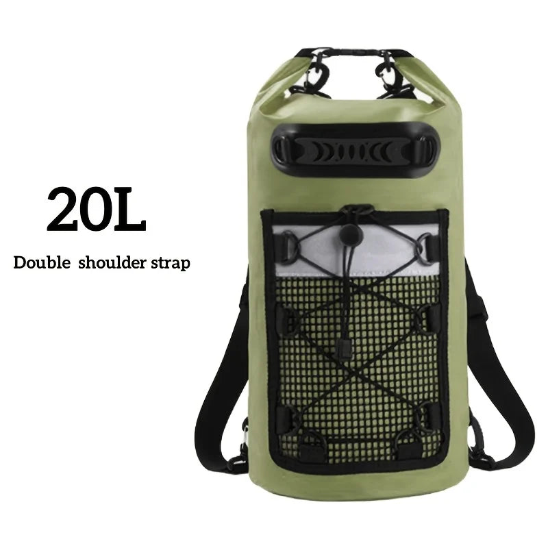 AquaSafe DryBag | Wasserdicht | Rolltop-Verschluss | PVC | 10L-30L