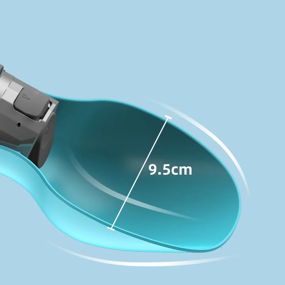 HydroPaws Hunde-Wasserflasche | Auslaufsicher | Einhand-Bedienung | BPA-frei | 800 ml Kapazität