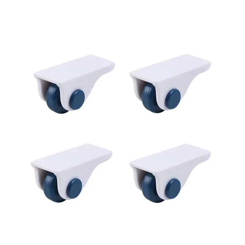 MoveEase | Selbstklebende Mini-Rollen | 360° drehbar & starke Tragkraft | Für Boxen, Körbe & Aufbewahrung im Haushalt