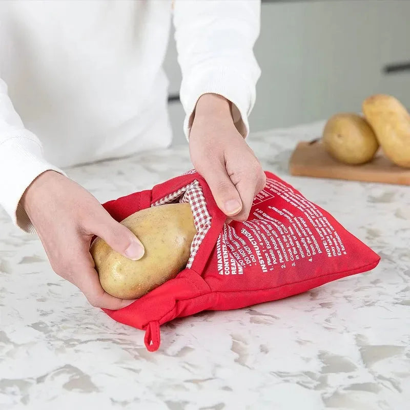 TastyQuick Microwave Potato Bag | Perfekte Ofenkartoffeln | Schnell & Wiederverwendbar | Hitzebeständig
