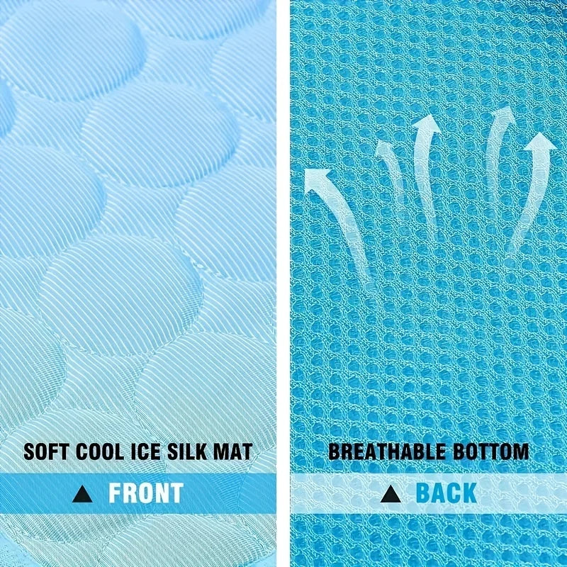CoolTail | Haustier Kühlmatte | Atmungsaktiv, Waschbar, Tragbar | Sommer & Reisen