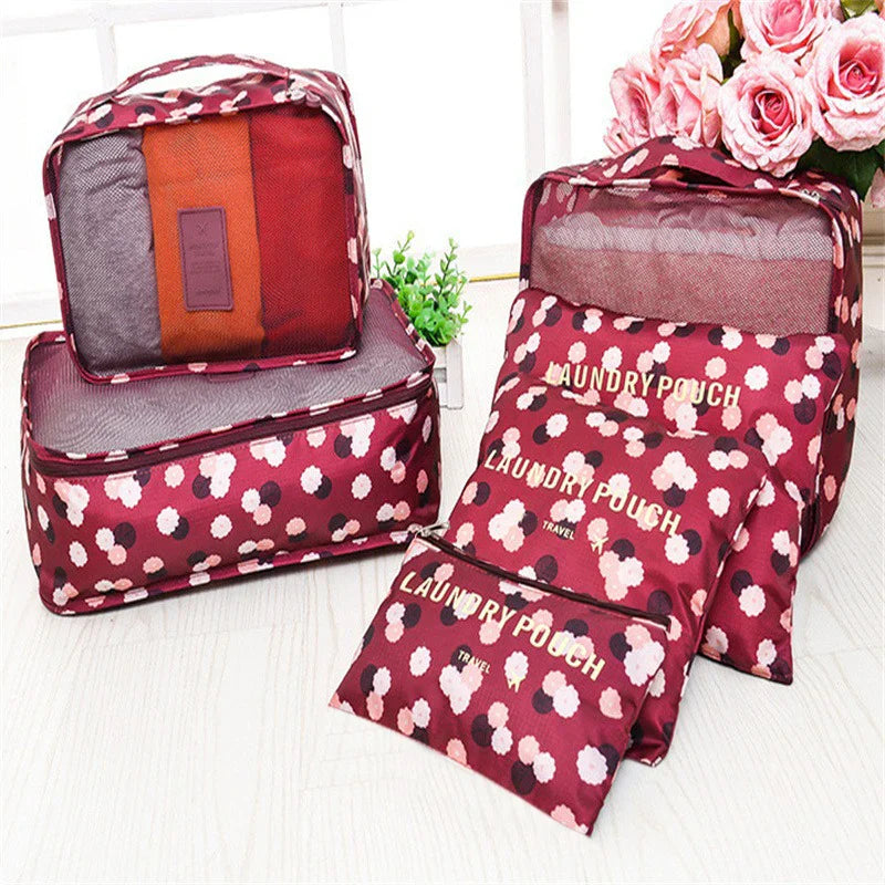 LuggagePro Reise-Organizer-Set | 6-teilig | Kompakt & Strapazierfähig | In 4 Farben