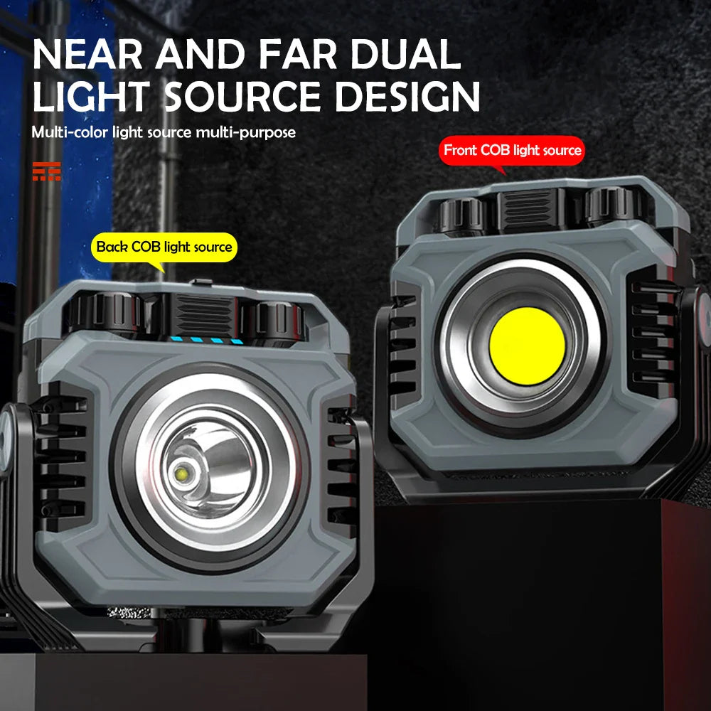 PowerLux Arbeitsleuchte | 1500 Lumen | Magnetisch & Flexibel | Mit Timer & Spotlicht