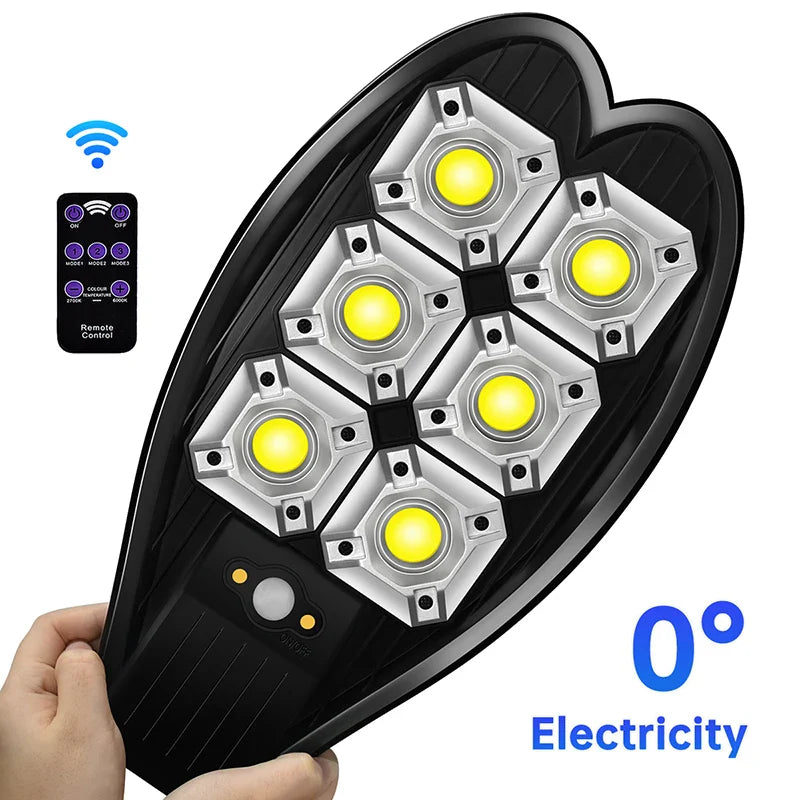 Luxora Solarleuchte | COB-LEDs | 3 Beleuchtungsmodi | Wetterfest | Fernbedienung