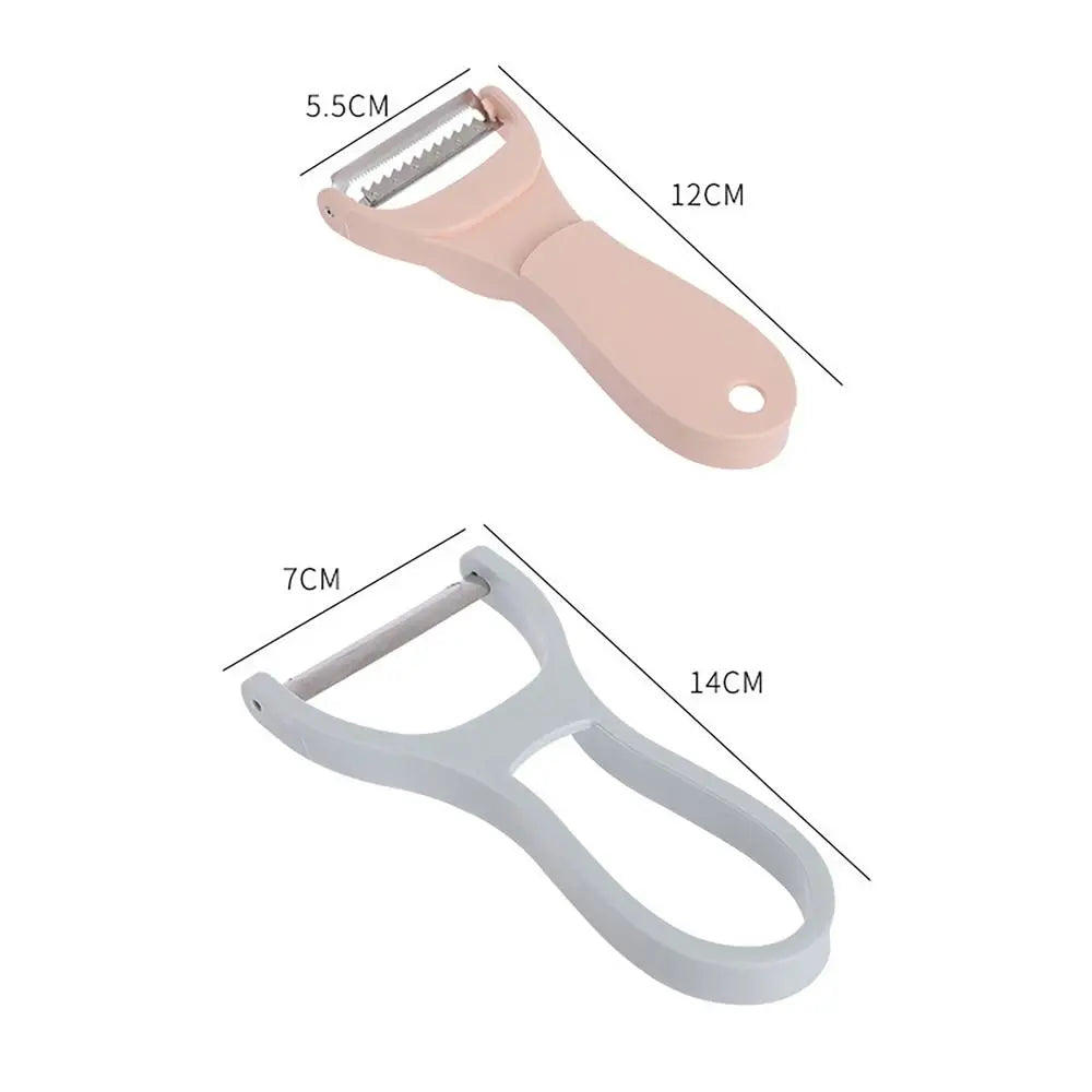 Norduvo 2-in-1 Schäler & Gemüsehobel | Edelstahlklinge & kompaktes Design | Obst & Gemüse einfach zubereiten | Skandinavischer Stil
