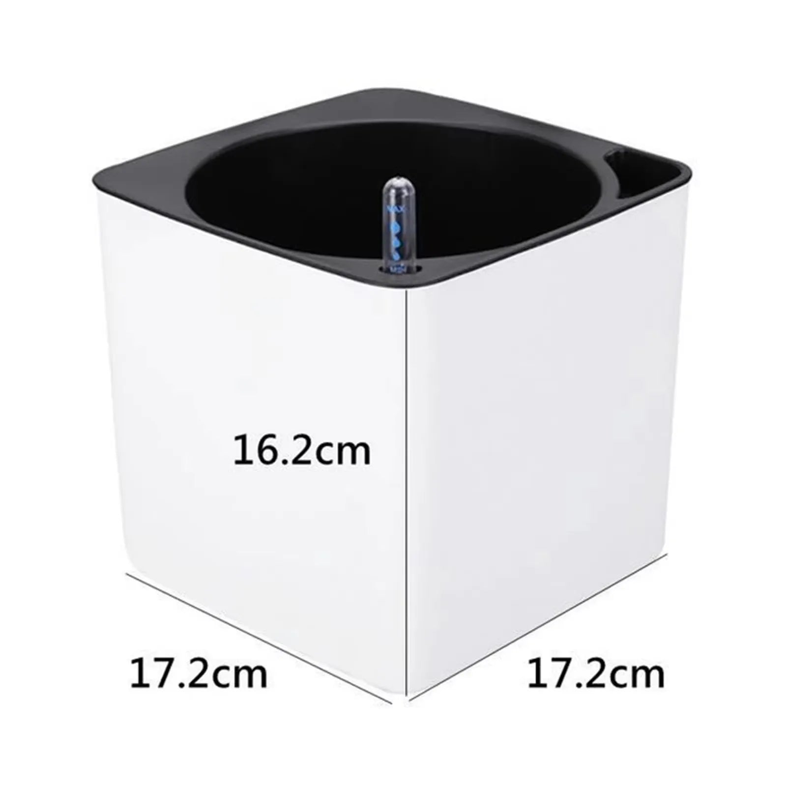 FloraSensi SmartPot | Blumentopf mit Wasserstandsanzeige | Selbstbewässernd | Für drinnen & draußen | 30 cm Weiß