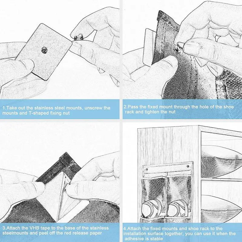 Storify Wall Organizer | 6 Fächer für Ordnung & Übersicht | Leicht & Langlebig | Einfach Montierbar