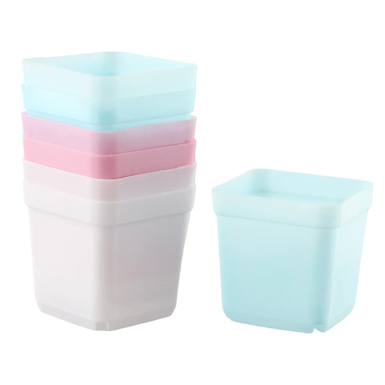Bloomigo Mini Blumentopf Set | Bunte Farben | Wetterfest & Belüftet | Für Balkon & Indoor
