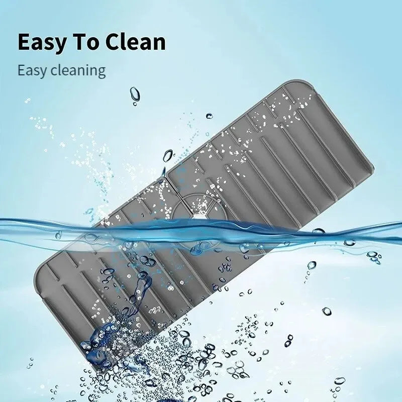 FlowDry | Silikonmatte für Spüle & Arbeitsfläche | 3-in-1 Funktion, flexibel & hygienisch | Küche & Bad