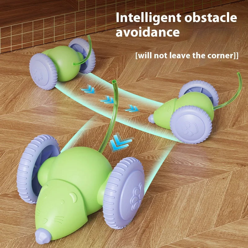 WhiskerChase Elektronische Katzenmaus | Intelligente Steuerung | USB Wiederaufladbar | Spaß & Aktivität | Robust & Sicher