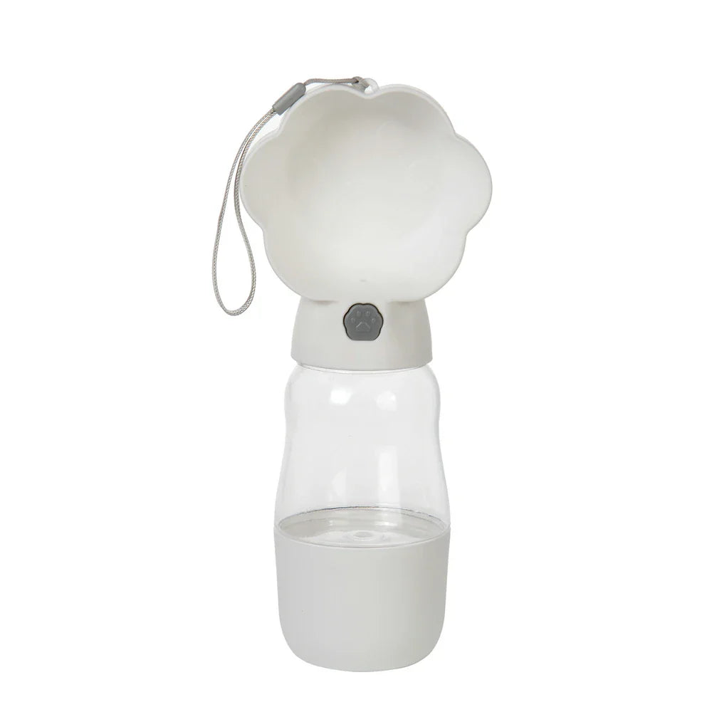 Pawava DuoGo | Wasser & Futterflasche | 2-in-1 Design | Für Unterwegs | Auslaufsicher & Kompakt