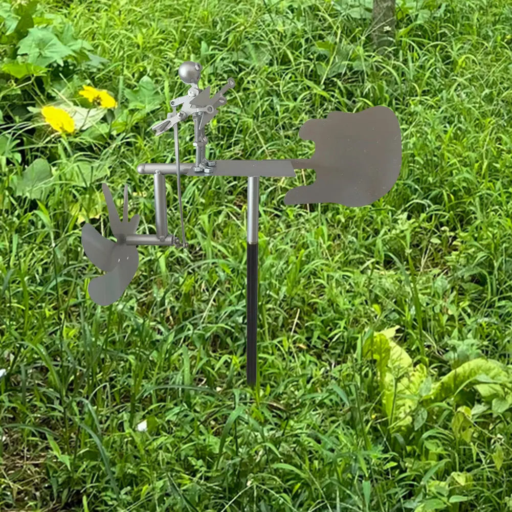 WindChord | Gitarren-Windskulptur | Handgefertigt | Windbetrieben
