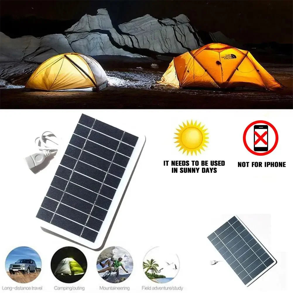 SolarFlex | Solarpanel USB Ladegerät | Leicht & Tragbar | Für Outdoor Camping