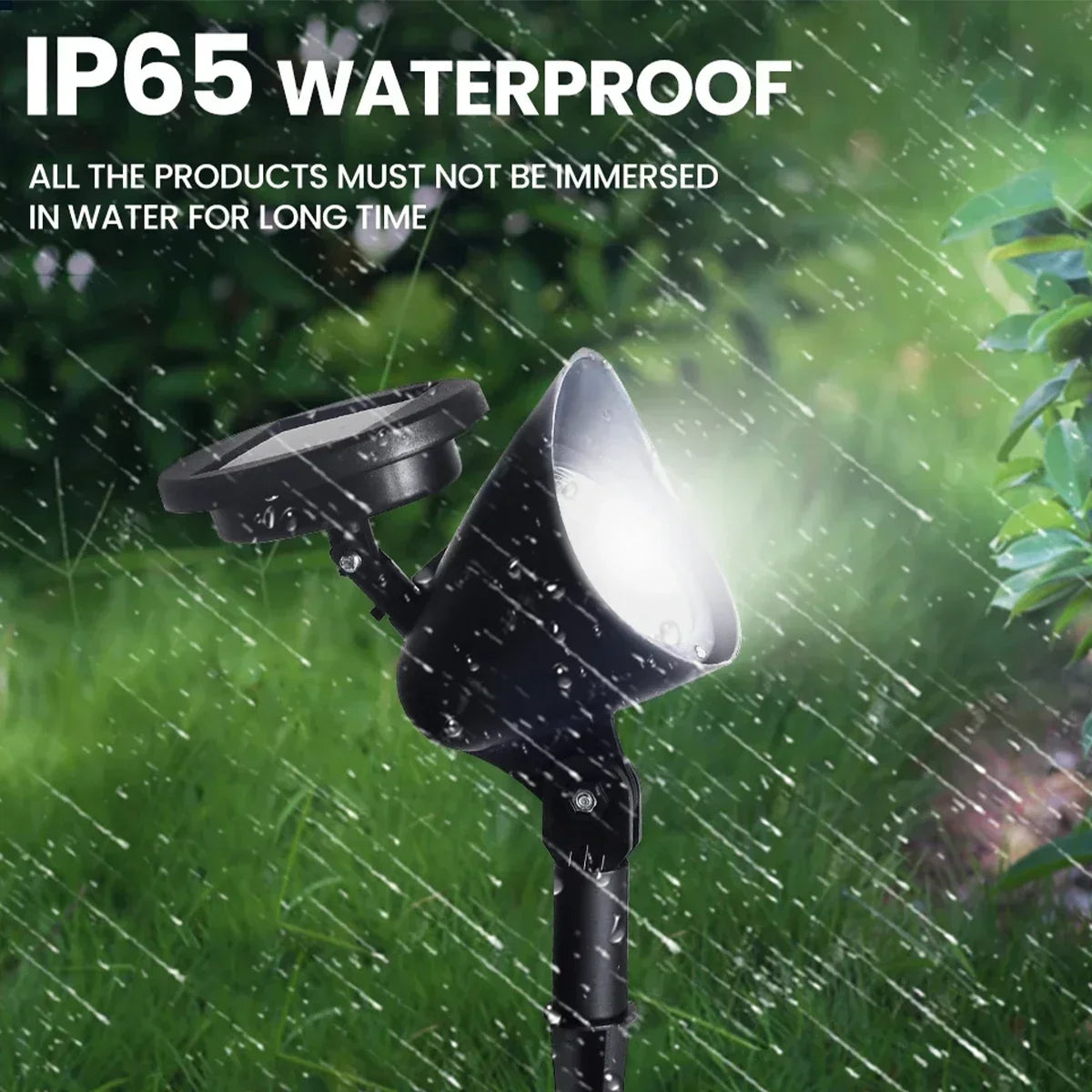 SolarBeam | Solar LED Strahler | 360° Beleuchtung für Garten & Wege | IP65 Wetterfest