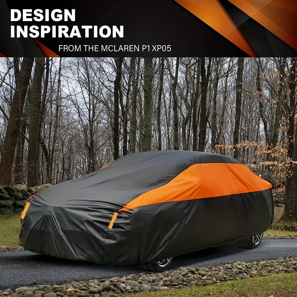 Autava SkyShield | Autoabdeckung Ganzjahres-Vollgarage | Atmungsaktiv & Wasserdicht | Für SUV & Limousine
