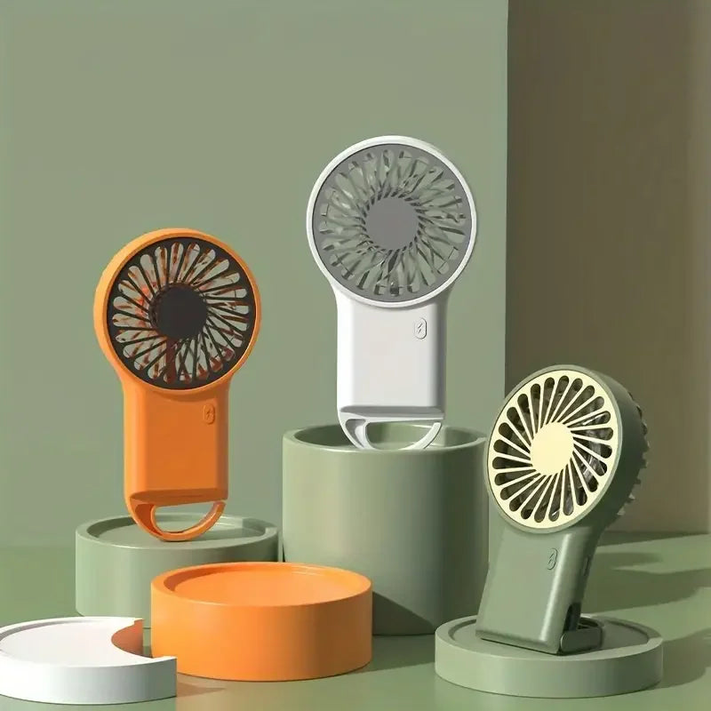 Airivio Mini Ventilator | Faltbar & USB-C | Leise & Tragbar | Mit Karabiner & Akku