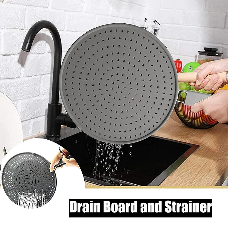 Kitchava SplashGuard | Spritzschutz für Pfannen | Hitzebeständig & Flexibel | Silikon & Edelstahl