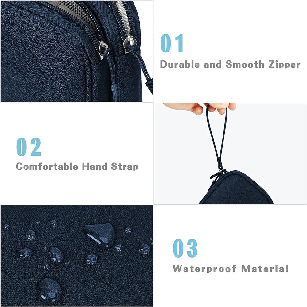 TechPack | Elektronik-Organizer | Doppel-Layer Design | Wasserdichtes Oxford-Gewebe