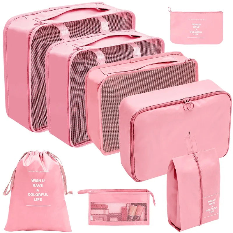 TravelPro Organizer Set | Platzsparend & Umweltfreundlich | 7-10 Teile für Perfekte Ordnung