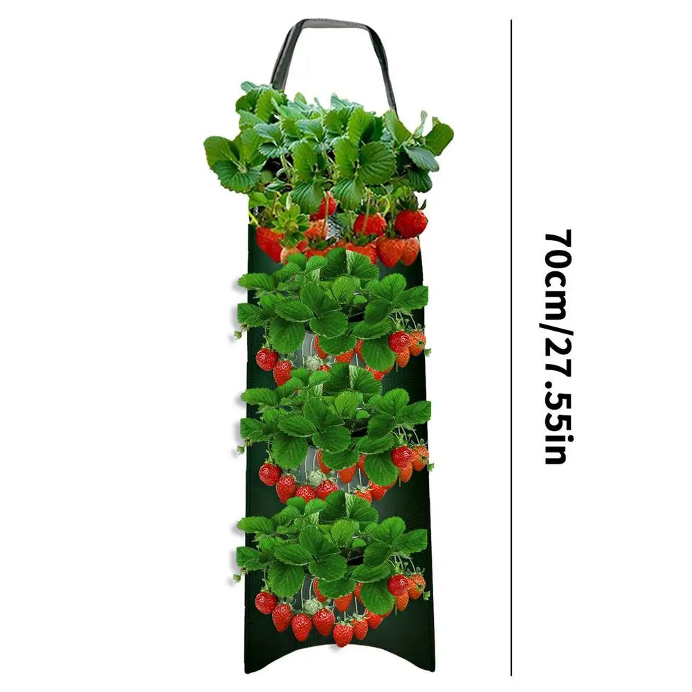 GreenGrow VertiBag | Hängende Pflanzentasche | Atmungsaktiv & Platzsparend | Für Balkon & Terrasse