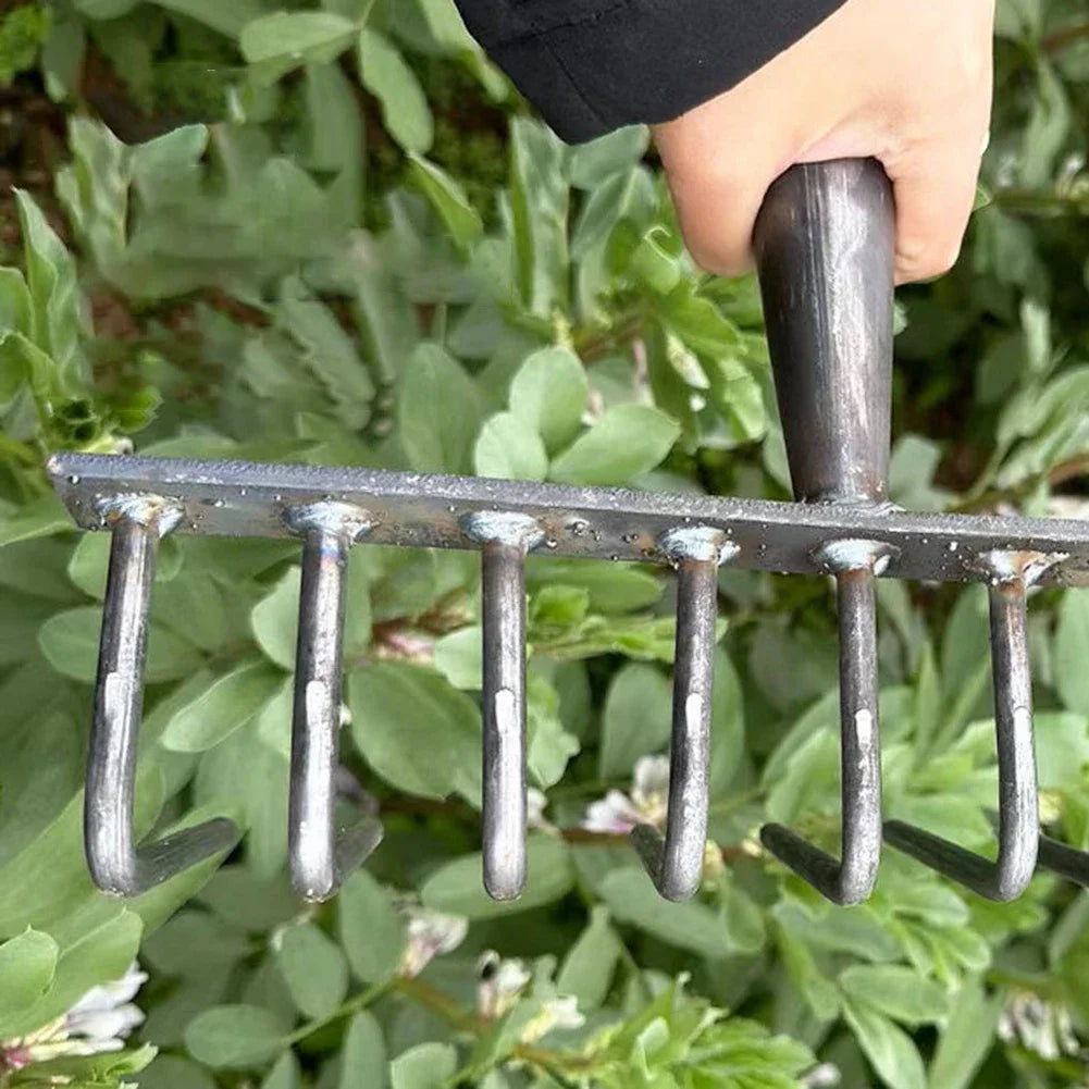 RootMaster | Gartenrechen Karbonstahl | Flexibel Wählbare Zinken | Ergonomisch