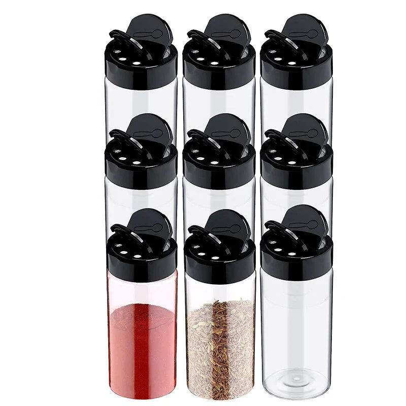SpicePro Gewürzstreuer | Einfaches Dosieren | Lebensmittelechter Kunststoff | Transparent