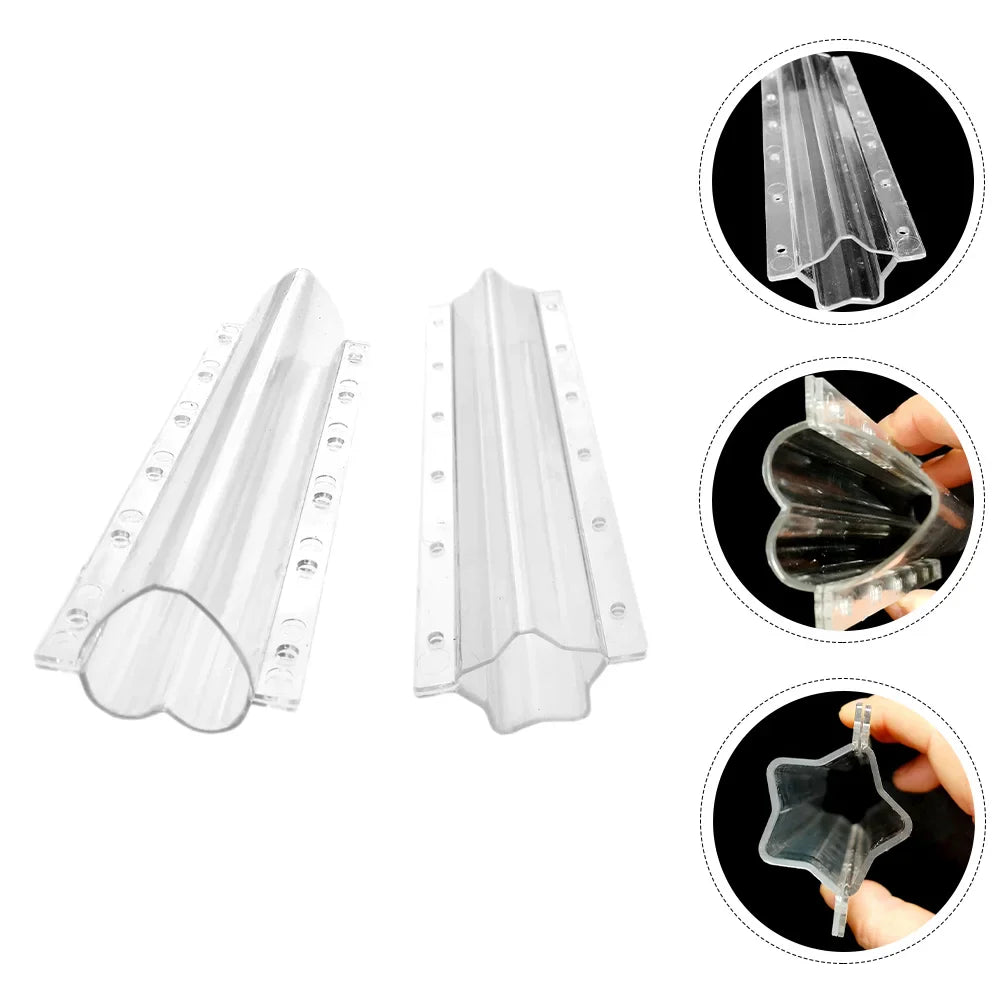 FormoGrow Obst- & Gemüseform Set | Herz & Stern | Wiederverwendbare Wachstumsformen | 20×6,5×4 cm