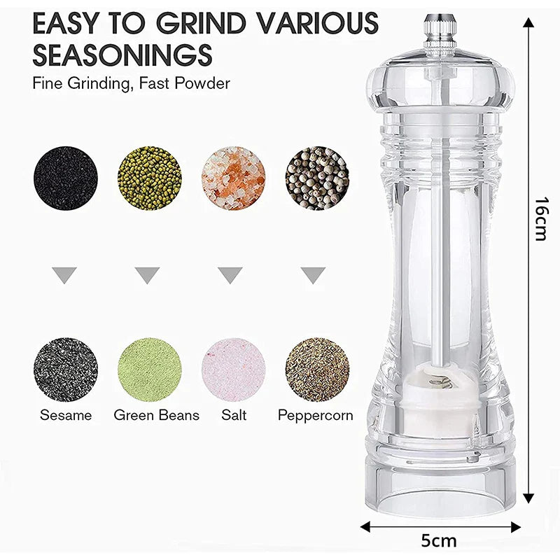 PureGrind SpiceMill | Einstellbare Gewürzmühle | Nachfüllbar & Langlebig | Für Salz & Pfeffer