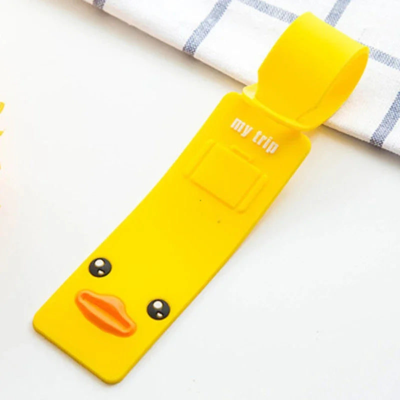 Taggidoo Kofferanhänger | Niedliches Tierdesign | Flexibles Silikon | Für Reisen und Gepäck