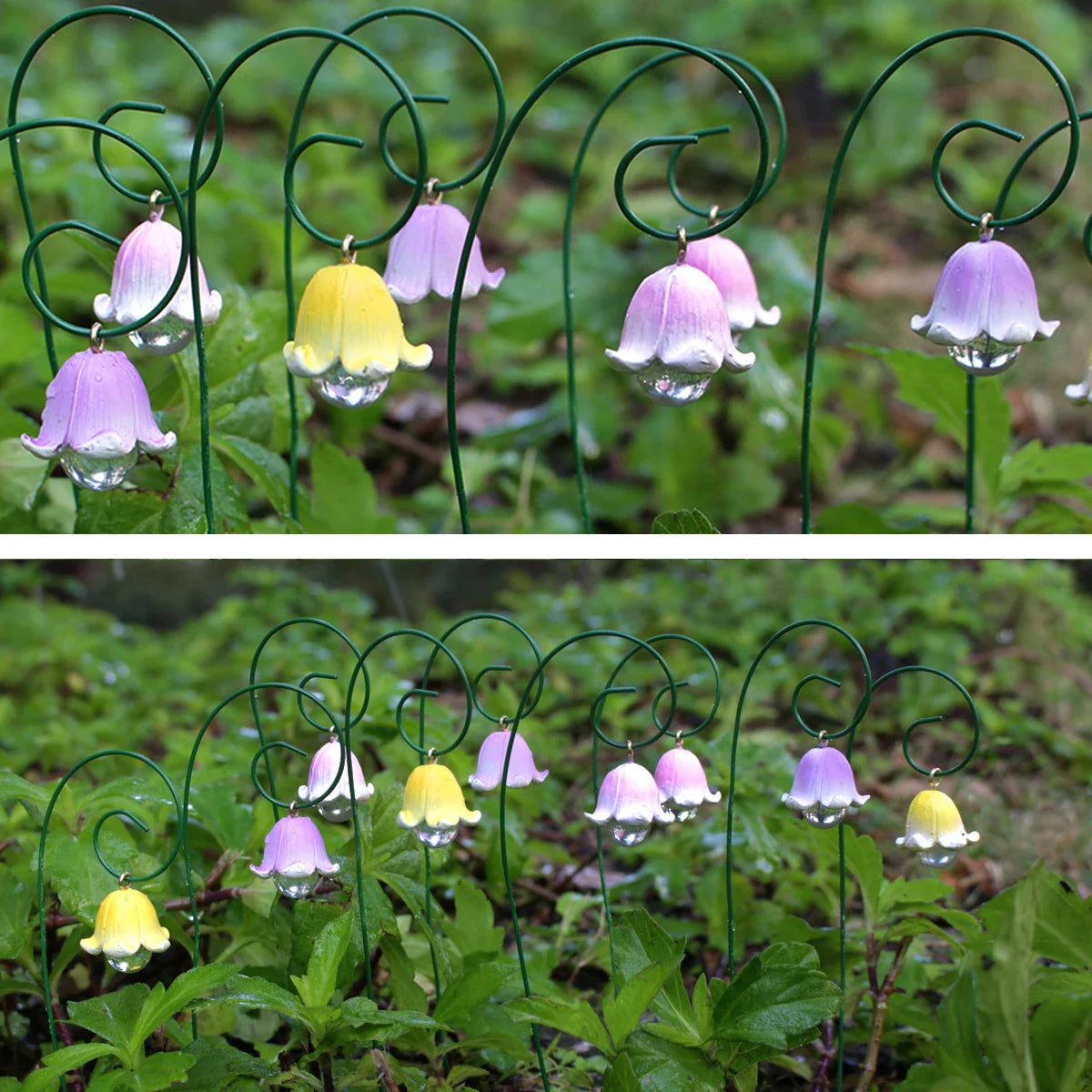 LilyFair Set | Mini-Maiglöckchen Deko | Handgefertigter Look | Für Feengarten & Bonsai