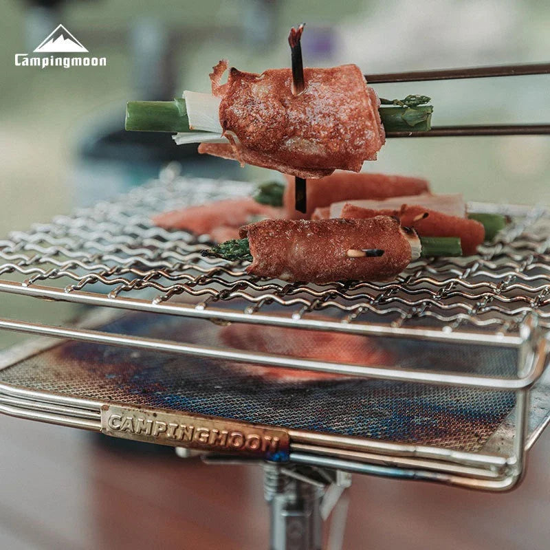Toastrya Edelstahl-Toaströster | Klappbarer Outdoor-Rost | Modell S & M | Für Feuerstelle, Gaskocher & Campingküche